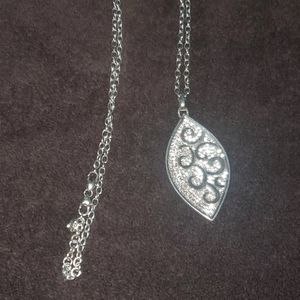 Brighton long Necklace with Pave crystals